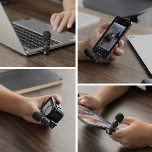 Микрофон мини Type-C USB-C для Osmo Action телефона ноутбука Ulanzi AM23
