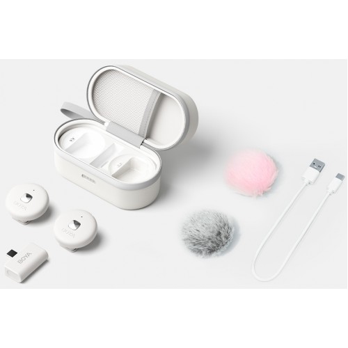 Микрофона беспроводной Type-C белый iPhone Android Boya Omic-U White