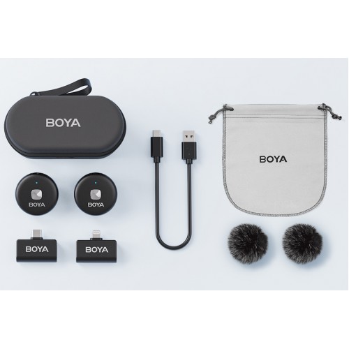 Мікрофон бездротовий Type-C Lightning iPhone Android Boya Omic