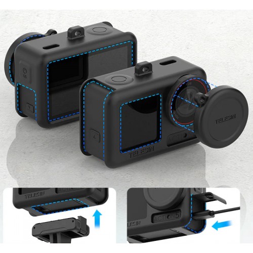 Силіконовий чохол DJl Action 5 Pro/4/3 з ковпачком Telesin S6-PTC-011-TDJ