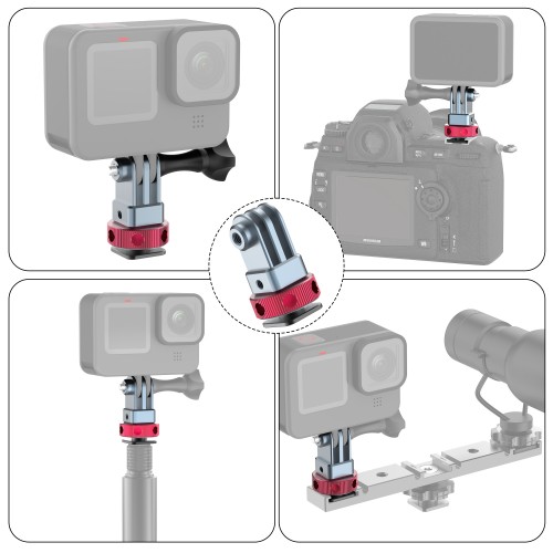 Кріплення екшн-камери GoPro DJI Action на холодний башмак камери AC Prof AL-35A