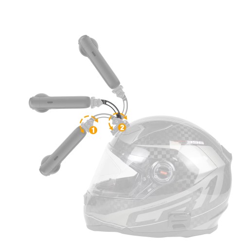 Подовжувач кріплення GoPro DJI Action Insta360 алюмінієвий 76мм AC Prof GP155A