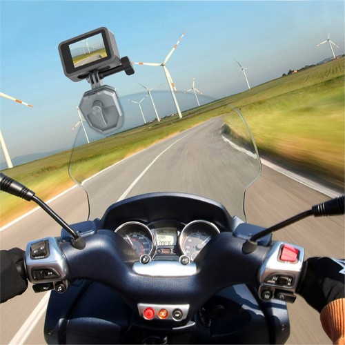 Кріплення для екшн-камери на вітрове скло мотоцикла Insta360 DJI Action GoPro AC Prof AL-46