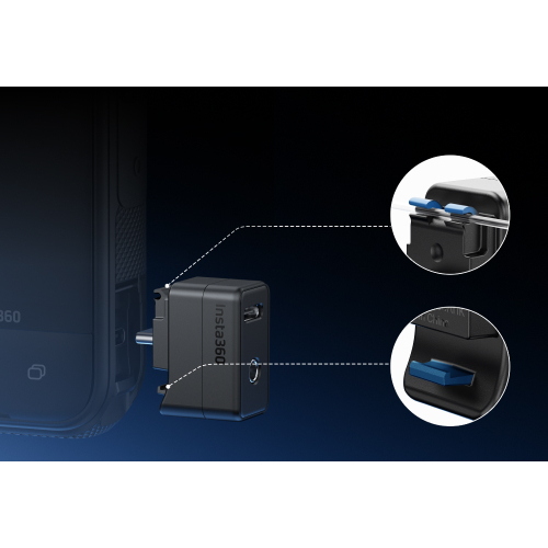 Адаптер мікрофона Insta360 X5 невидимий Insta360 CINSBAHK