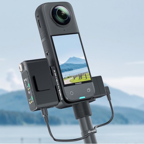 Кріплення для DJI Mic 2 на Insta360 X5 невидиме Cynova C-X5-CS02