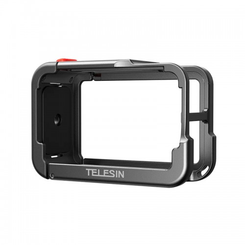 Алюмінієва рамка DJI Action 5 Pro/4/3 легка швидкознімна чорна Telesin S6-FMS-13BK-TDJ-1
