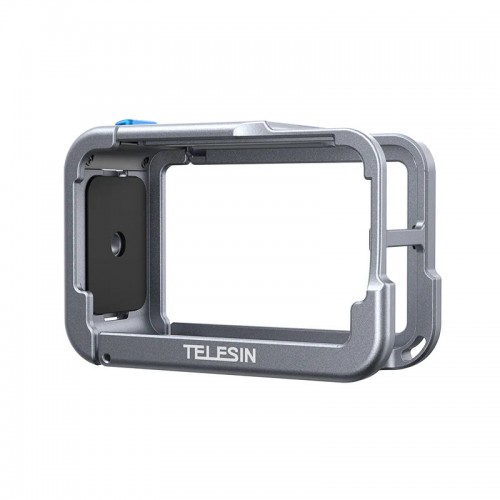 Алюмінієва рамка DJI Action 5 Pro/4/3 легка швидкознімна сіра Telesin S6-FMS-13BL-TDJ