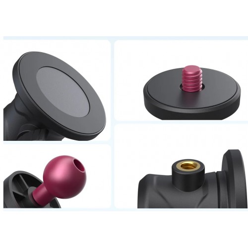 Магнітний тримач для екшн-камери GoPro DJI Insta360 Telesin S7-JBK-12