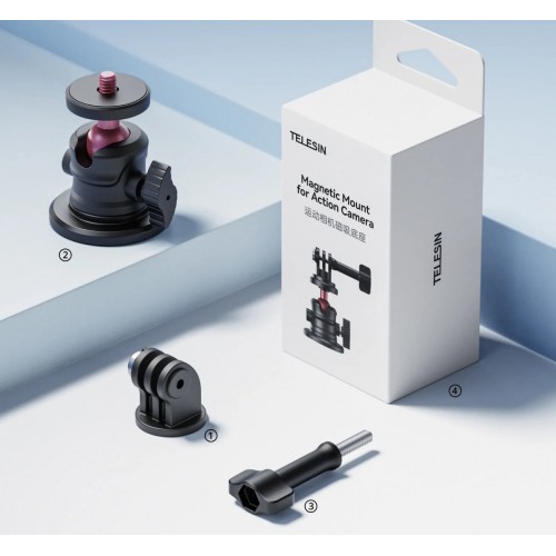 Магнітний тримач для екшн-камери GoPro DJI Insta360 Telesin S7-JBK-12
