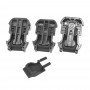 Кліпса пряжка для екшн камери набір з силіконовим замком AC Prof BK-4