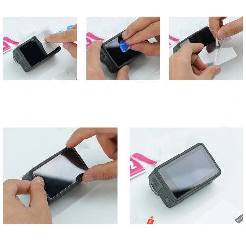 Скло Action 5 Pro загартоване на екрани лінзу Telesin S6-FLM-10-TDJ