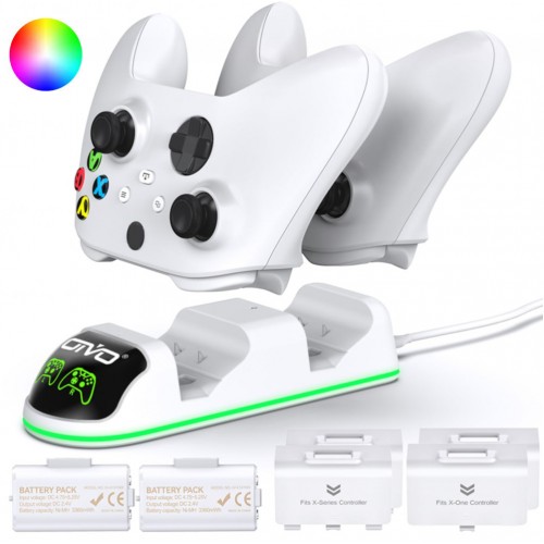 Зарядка та два акумулятори для геймпада Xbox 3360mWh OIVO IV-X131WX-RGB