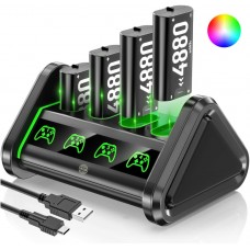 Зарядка та чотири акумулятори для геймпада Xbox 4880mWh OIVO IV-BX132XS-RGB