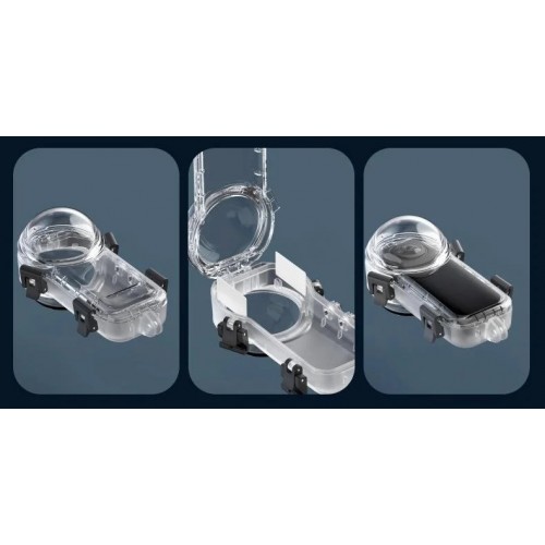 Аквабокс Insta360 X4 захисний бокс 50м Telesin S4-WTP-08-TIS