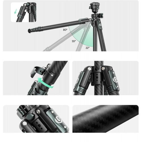 Штатив горизонтальний карбоновий із вільною центральною штангою 41-184см Ulanzi GlideGo JJ05