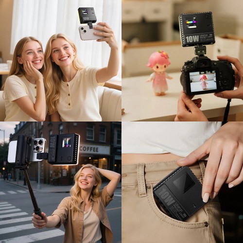 Накамерне світло 10Вт RGB із розсіювачем 1800-9000К Ulanzi C10RGB