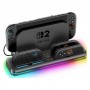 Зарядна станція Switch 2 підставка RGB OIVO VG-SW205B