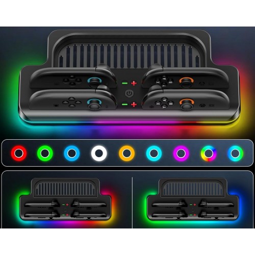 Зарядна станція Switch 2 підставка RGB OIVO VG-SW205B