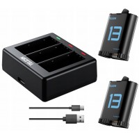 Акумулятори та зарядка для GoPro 13 Telesin S0-ECB-07-TGP