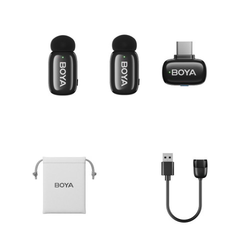 Микрофон двойной беспроводной мини для телефона Type-C Boya Mini-23