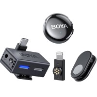 Мікрофон бездротовий з ШІ для телефону/камери Type-C Lightning Boya BOYALINK 3-04