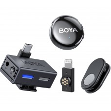 Мікрофон бездротовий з ШІ для телефону/камери Type-C Lightning Boya BOYALINK 3-04