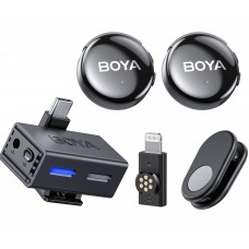 Мікрофон подвійний бездротовий з ШІ для телефону/камери Type-C Lightning Boya BOYALINK 3-03