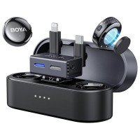 Мікрофон подвійний бездротовий з ШІ у кейсі для телефону/камери Type-C Lightning Boya BOYALINK 3-01