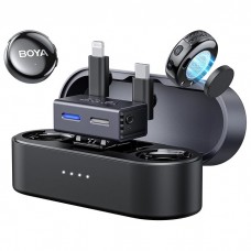 Мікрофон подвійний бездротовий з ШІ у кейсі для телефону/камери Type-C Lightning Boya BOYALINK 3-01
