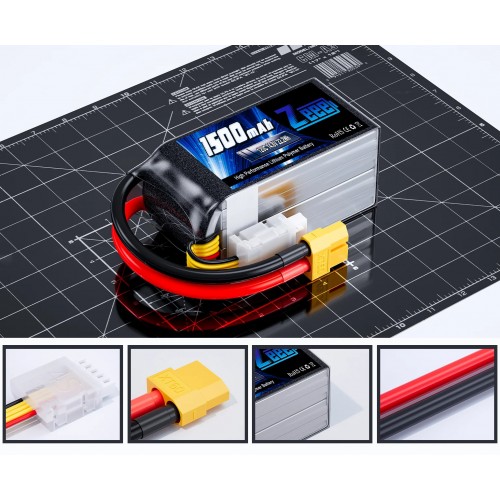 Акумулятор Zeee 14.8V 120C 1500mah 4S RC Li-po XT60