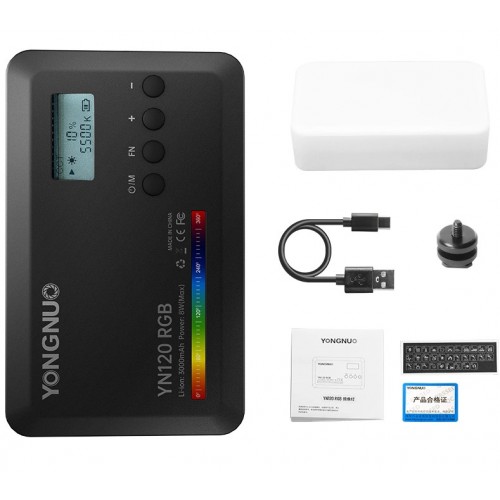 Відеосвітло портативне RGB CRI 95+ 2500K-9900K Yongnuo YN120RGB