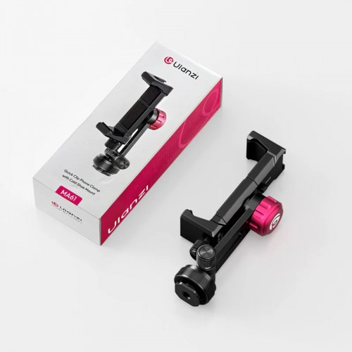 Тримач для телефону на штатив або камеру алюмінієвий з нахилом та поворотом Ulanzi MA61
