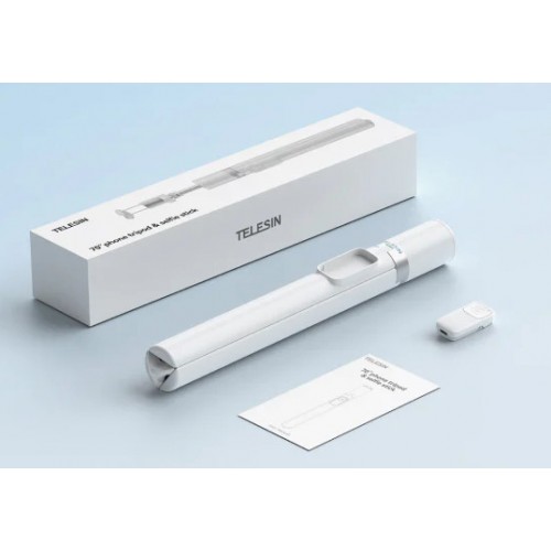 Селфі палиця штатив для телефону з поворотом нахилом пультом 35-180см Telesin P1-TSS-002