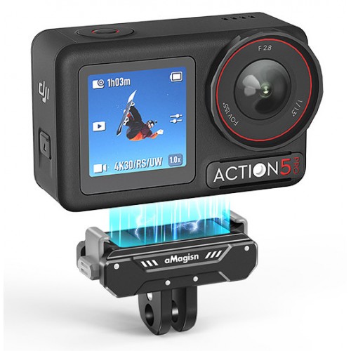 Кріплення швидкознімне DJI Action 5/Pro/4/3/Osmo 360 алюмінієве aMagisn AA09