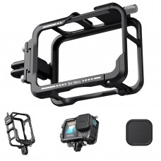 Рамка GoPro 13/12/11/10/9 алюмінієва вертикальна/горизонтальна з ковпачком aMagisn AP09