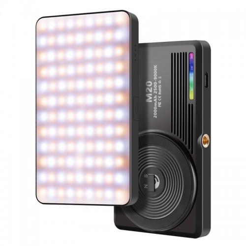 Світло портативне магнітне для телефону та камери 2500-9000К AC Prof M20 RGB
