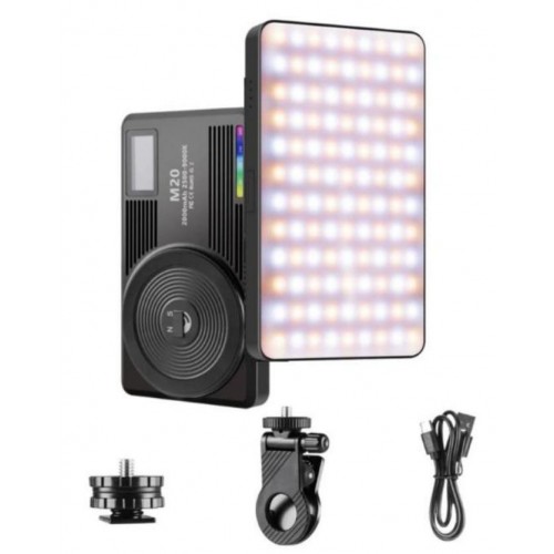Світло портативне магнітне для телефону та камери 2500-9000К AC Prof M20 RGB