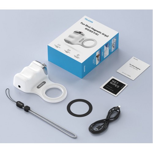 Тримач магнітна ручка для зйомки на телефон/айфон Telesin P5-MP-001WH