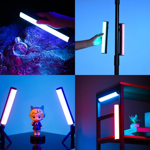 Видеосвет цилиндрический LED RGB палка с магнитом 1800-9000К CRI 97 Ulanzi B15RGB