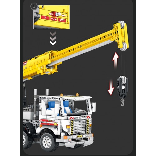 Конструктор автокран з пультом 2006 деталей Reobrix Mechanical 22007