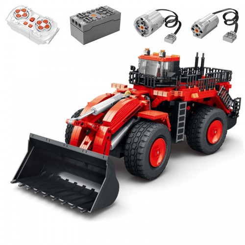 Конструктор фронтальний навантажувач з пультом 1876 деталей Reobrix Mechanical 22010