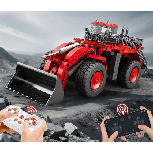 Конструктор фронтальний навантажувач з пультом 1876 деталей Reobrix Mechanical 22010