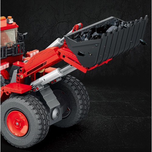 Конструктор фронтальний навантажувач з пультом 1876 деталей Reobrix Mechanical 22010