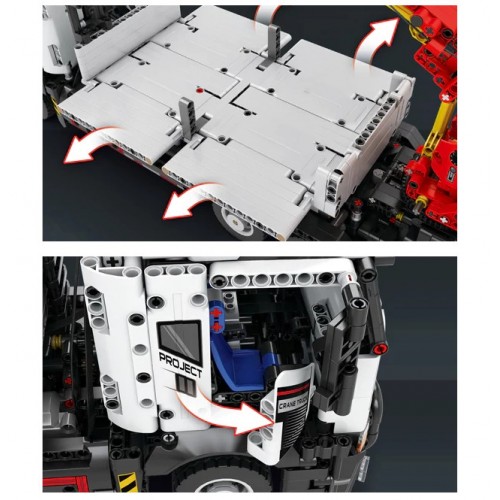 Конструктор автогідроманіпулятор з пультом 2178 деталей Reobrix Mechanical 22011