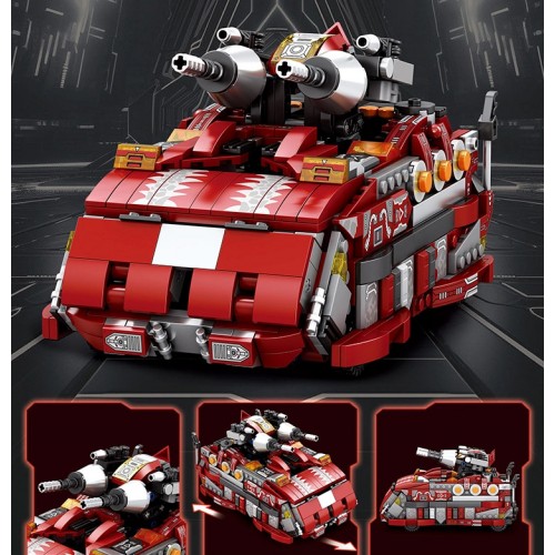 Конструктор трансформер 3в1 динозавр Трицератопс 930 деталей Reobrix Mecha Dino 33003