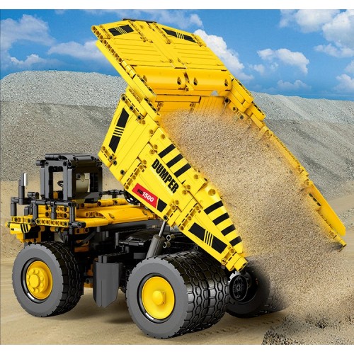 Конструктор Caterpillar 797 кар'єрний самоскид з пультом 1622 деталей Reobrix Mechanical 22025