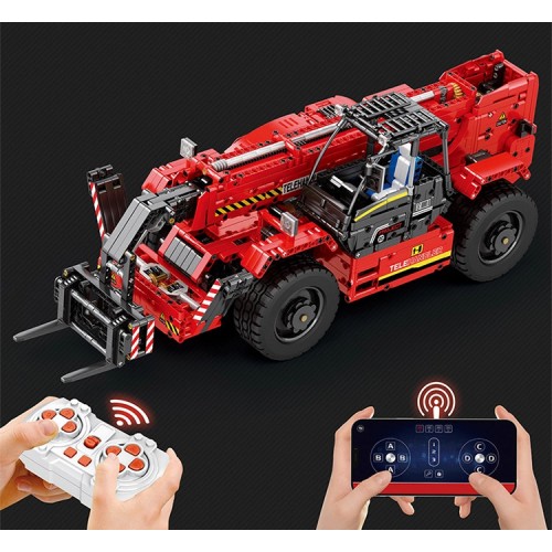 Конструктор телескопічний навантажувач вилковий з пультом 2260 деталей Reobrix Mechanical 22020