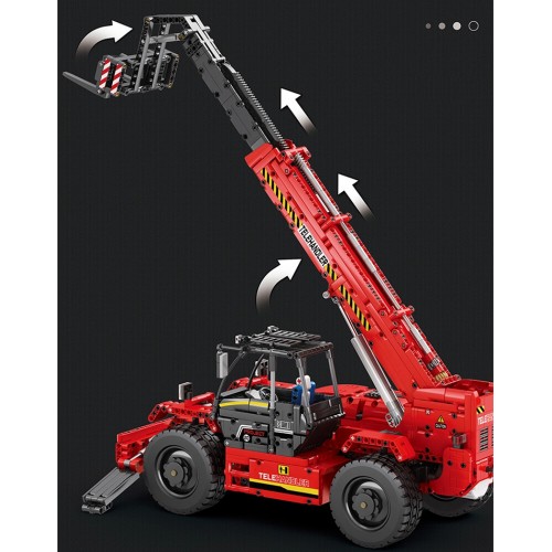 Конструктор телескопічний навантажувач вилковий з пультом 2260 деталей Reobrix Mechanical 22020
