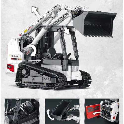 Конструктор міні навантажувач з бортовим поворотом з пультом 1227 деталей Reobrix Mechanical 22004