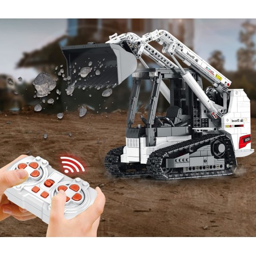 Конструктор міні навантажувач з бортовим поворотом з пультом 1227 деталей Reobrix Mechanical 22004